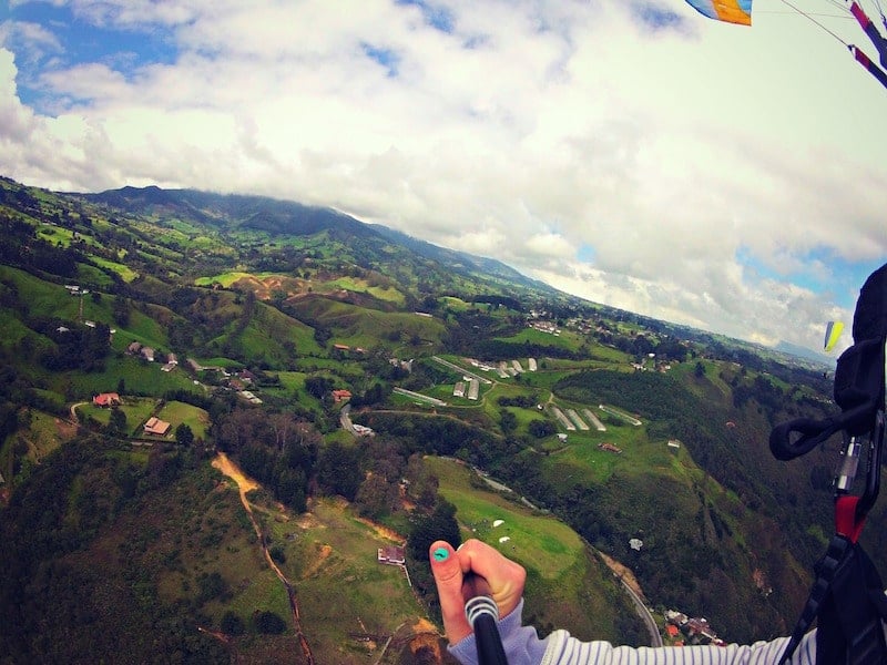 paragliding in Medellin