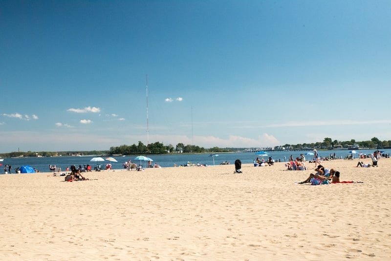 visiting Orchard Beach is one of the top free things to do in NYC