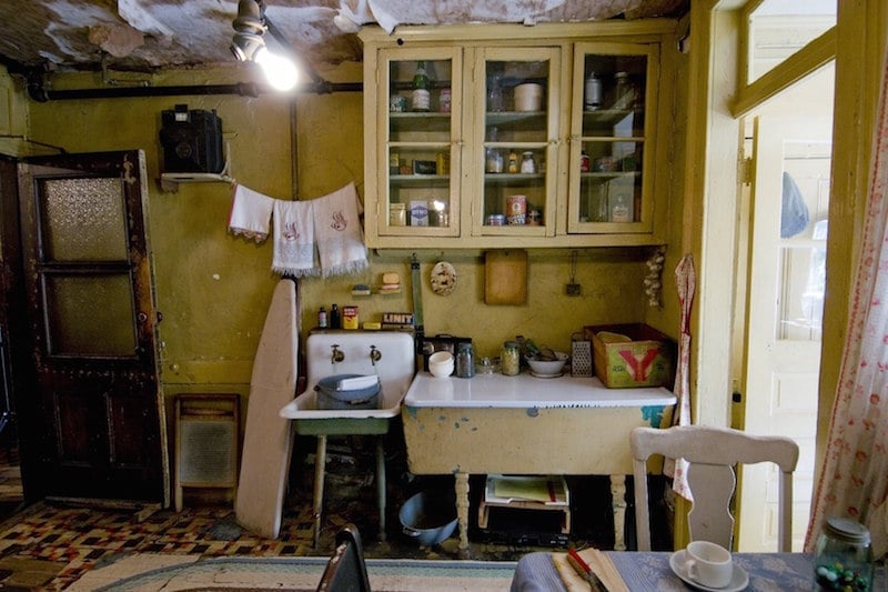 room in a historic tenement house in the Lower East Side
