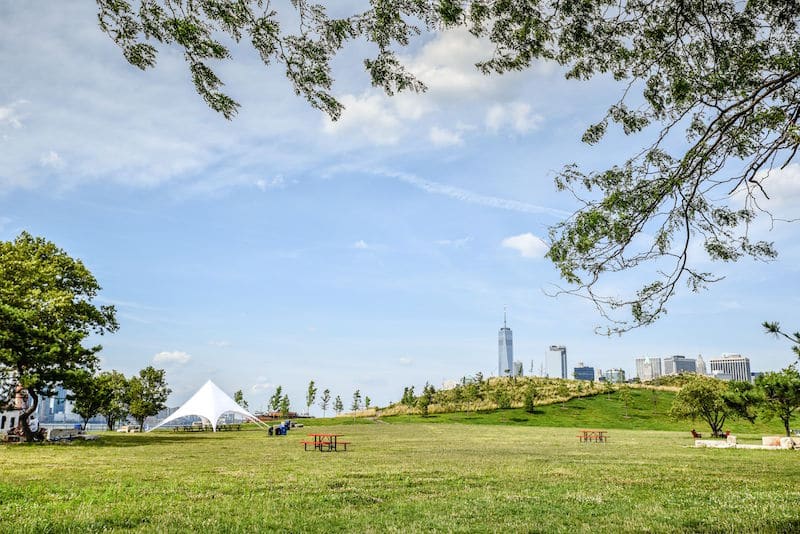 Picnic Point is one of the best places on Governors Island NYC