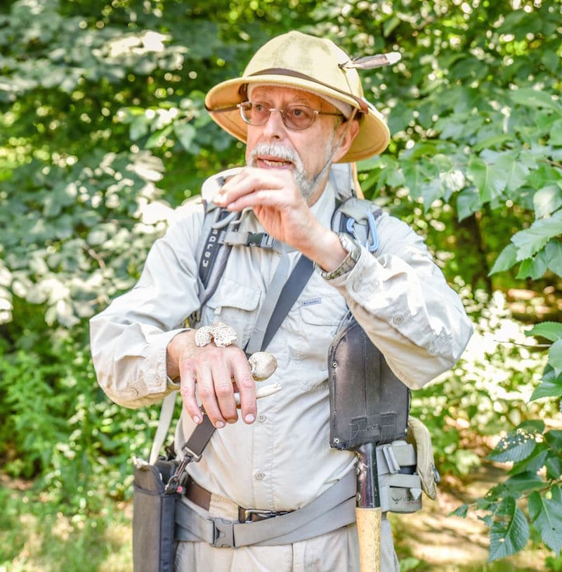 foraging in central park with Steve Brill