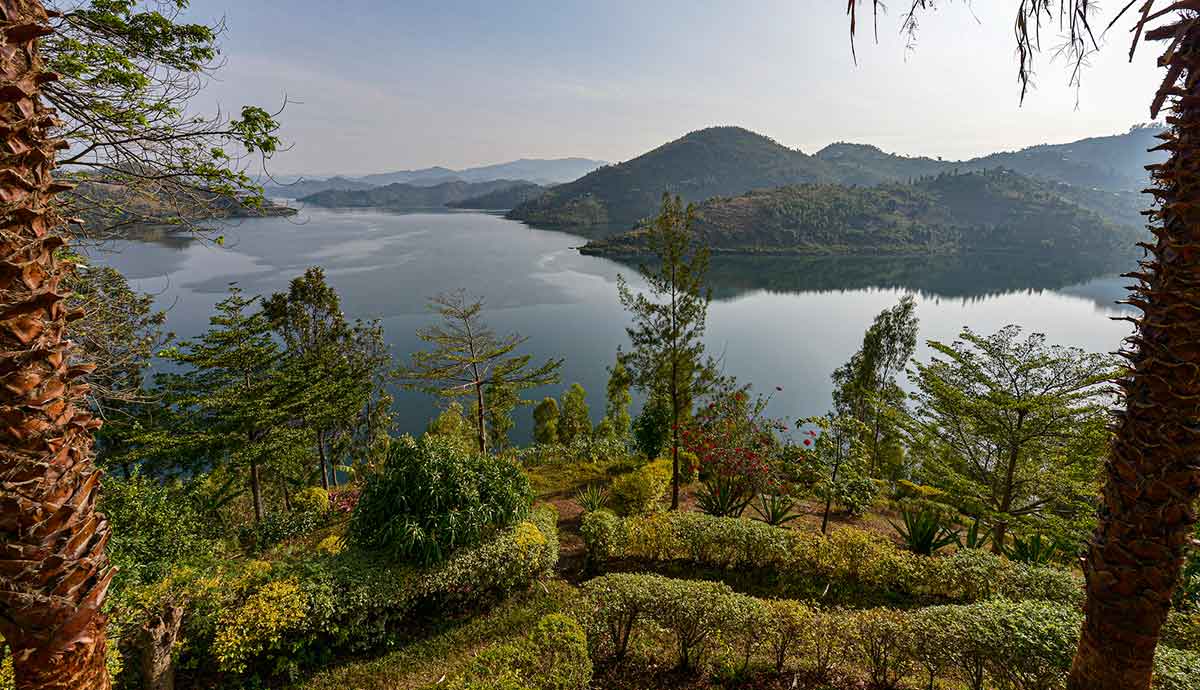 Kivu Lake in Rwanda.