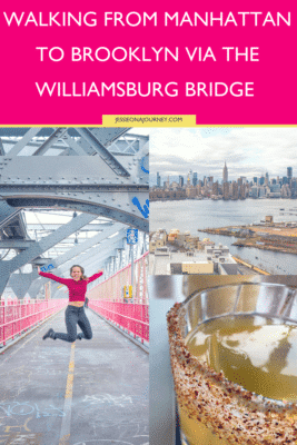 walking the williamsburg bridge in brooklyn