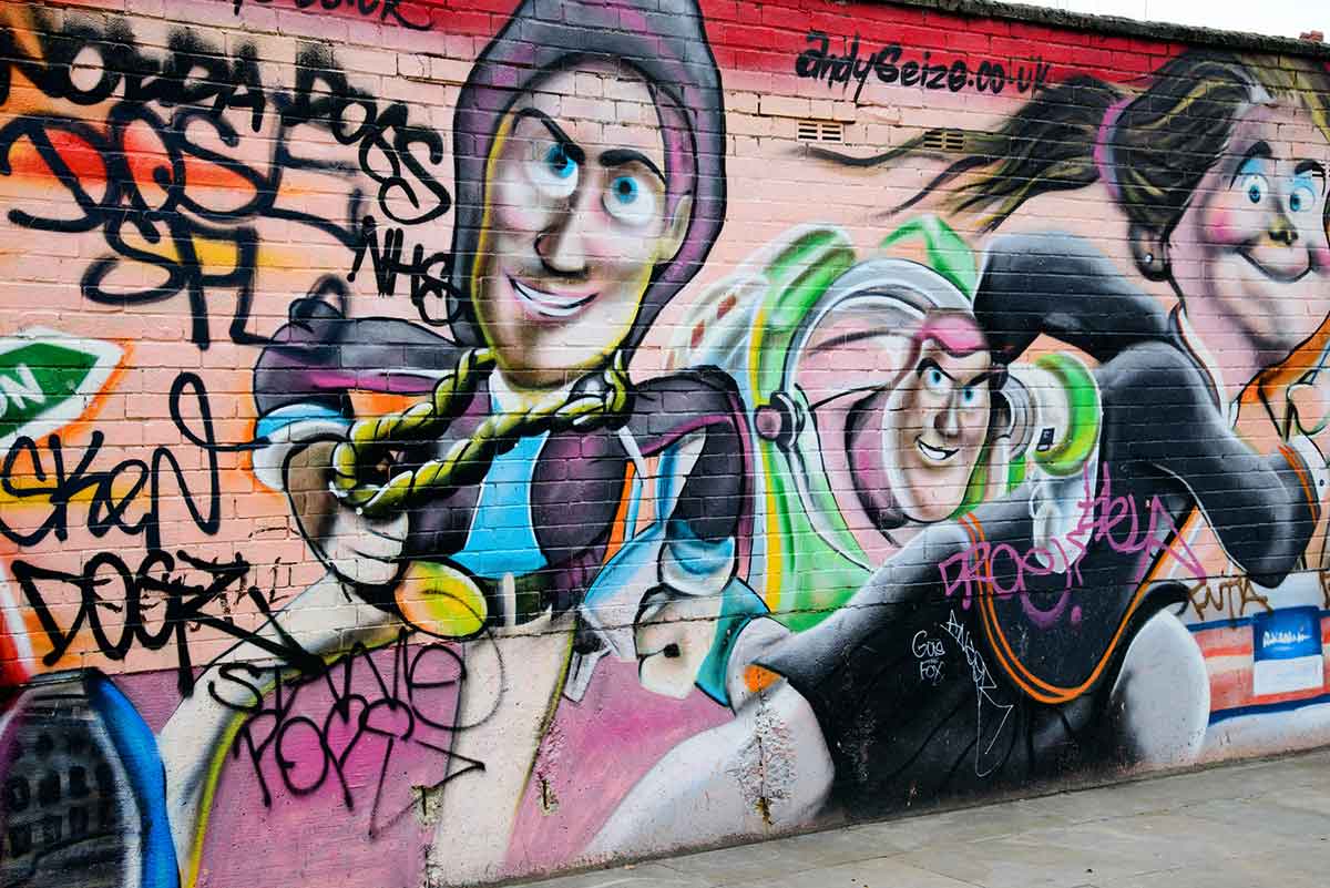 Street art in London, UK.
