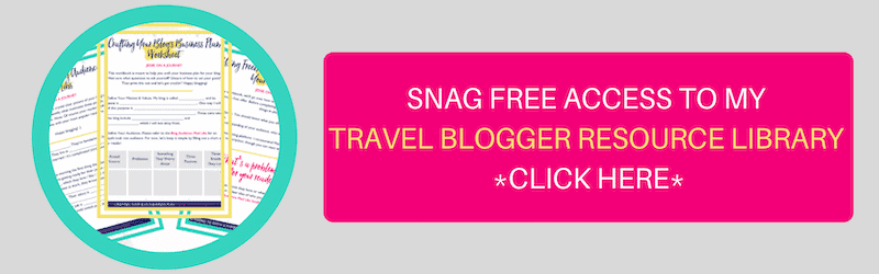 opt-in freebie ideas - travel blogger resource library