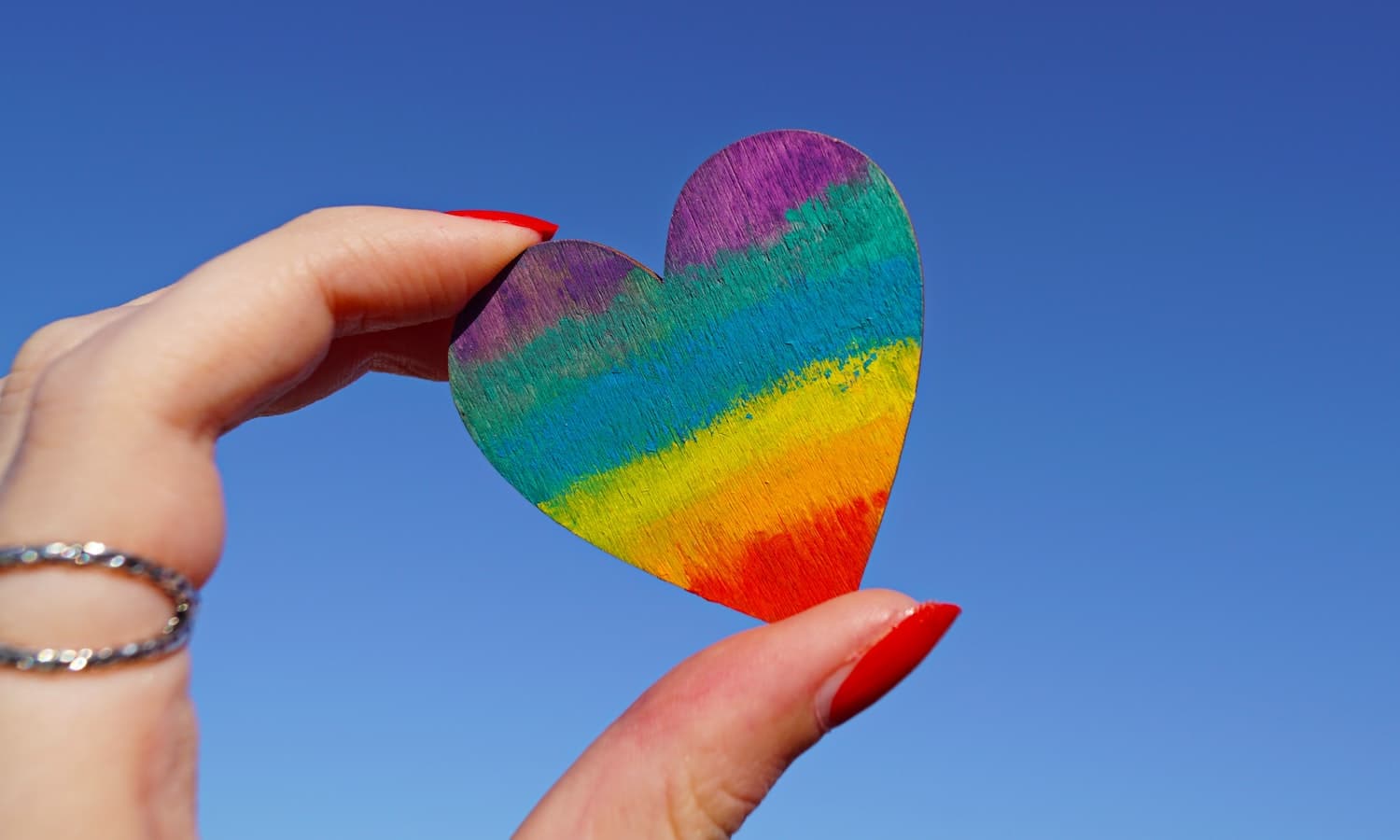 lgbtq+ rainbow heart