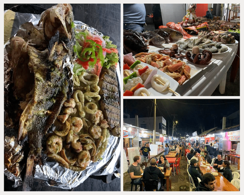 charles binford street seafood in puerto ayora