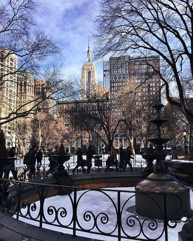Madison Square Park is one of the top nice places to take photos in NYC