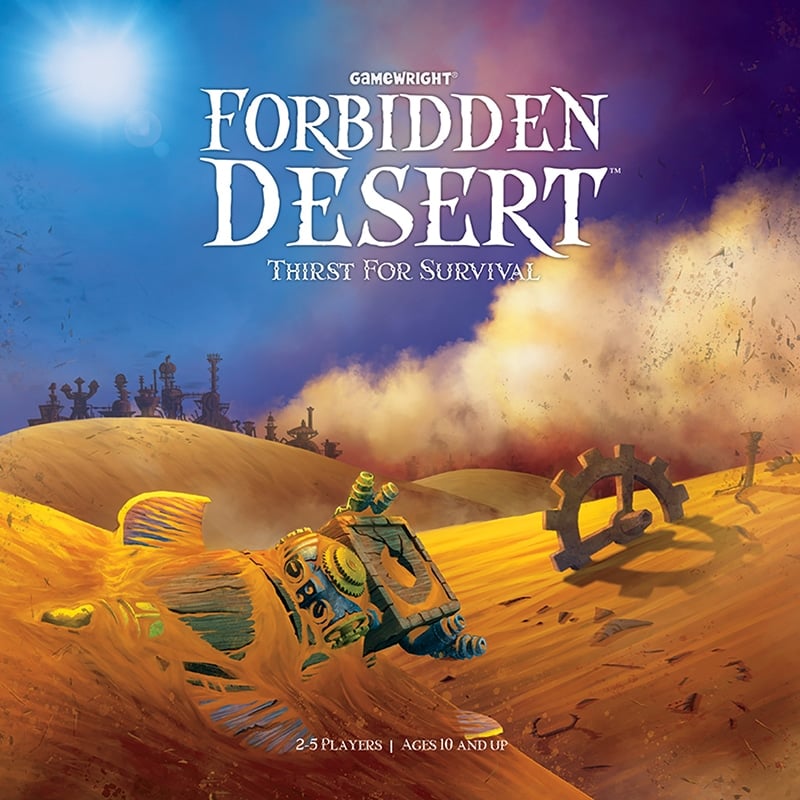 travel-themed board games - Forbidden Desert