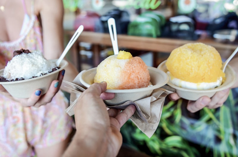 shave ice on oahu island in hawaii