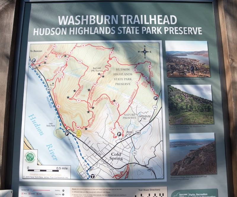 Bull Hill Trail / Cold Spring Hiking Map