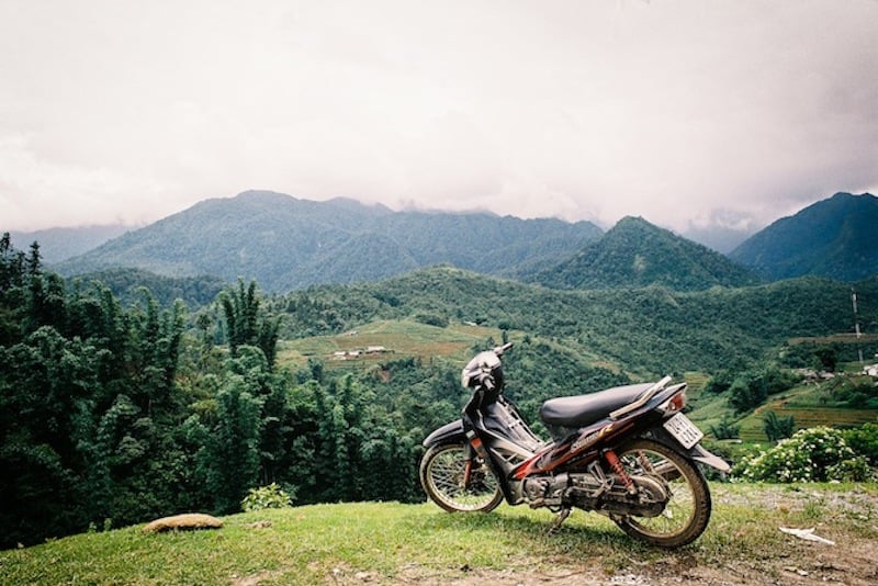 Motorbike in Sapa when enjoying Vietnam travel