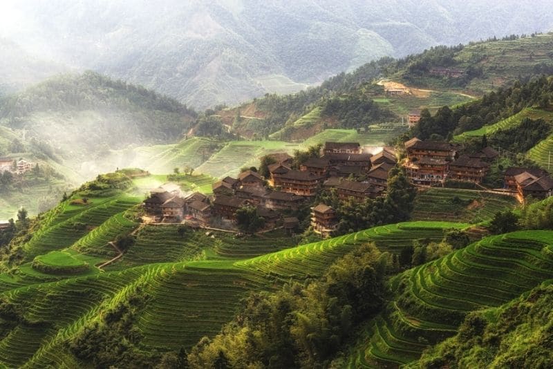 Longji Rice Terrace in China, one of the best places for adventure travel