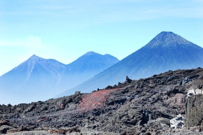 adventure travel hike up Pacaya Volcano