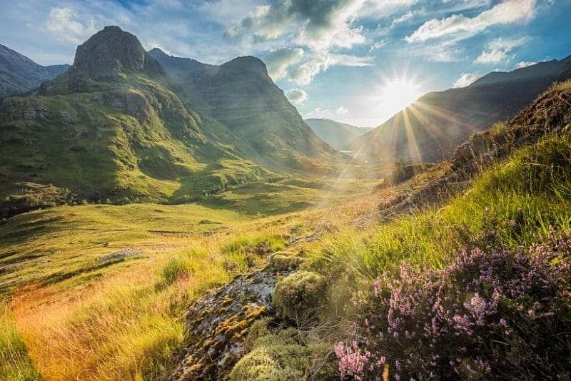 Hiking in Scotland offers active travel in Europe