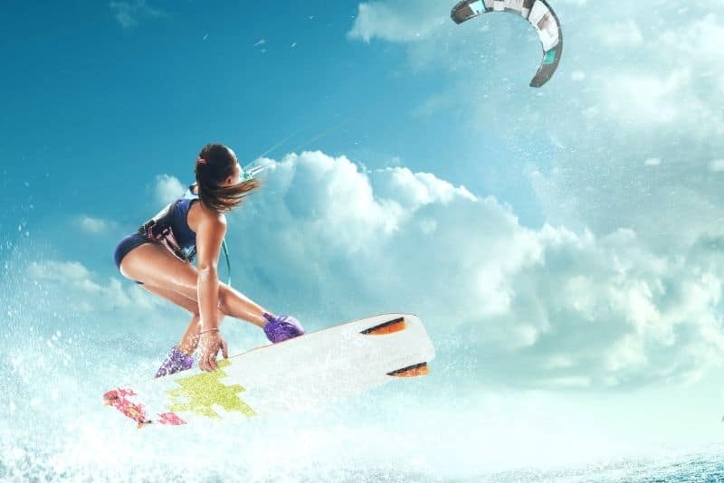 kitesurfing is one of the top active travel adventures in Mexico
