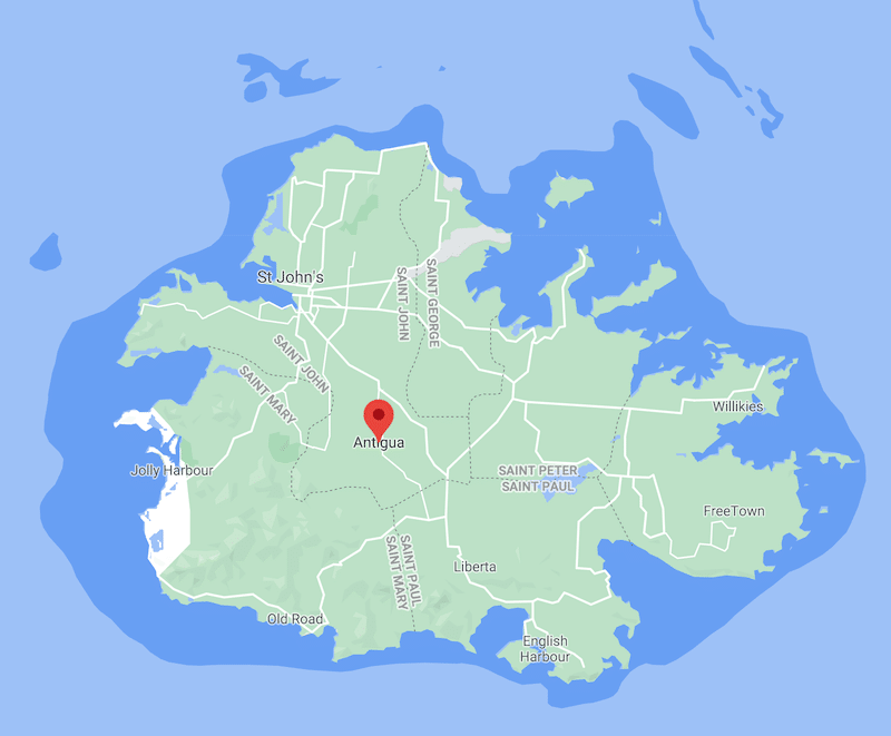 Antigua map