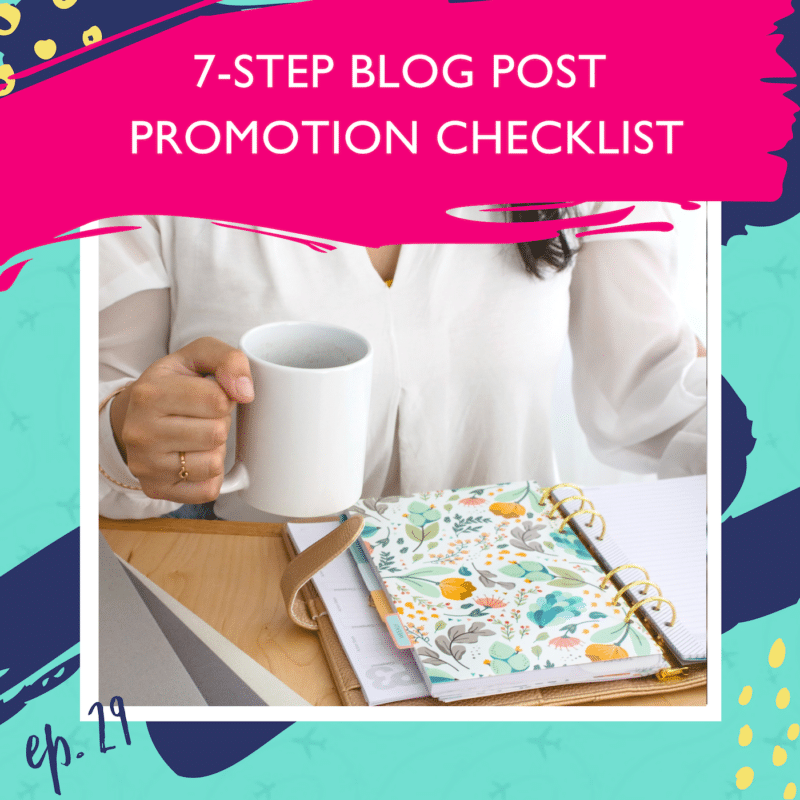 blog post promotion checklist