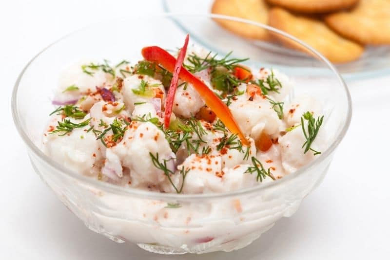 Caribbean food guide featuring ceviche