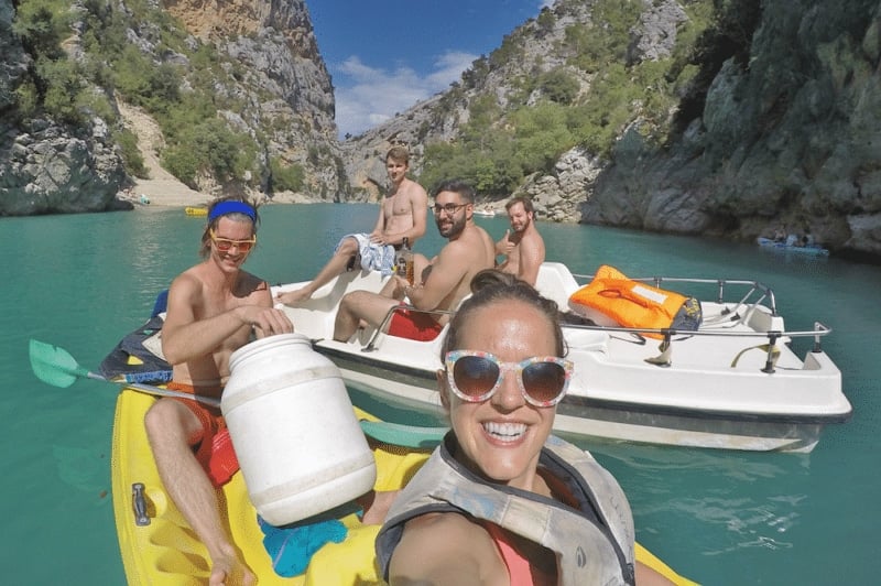 France travel itineraries should including kayaking the Verdon Gorge