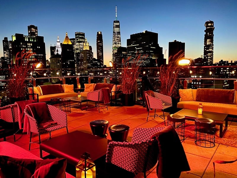 Enjoy late night NYC activities at The Crown bar patio 