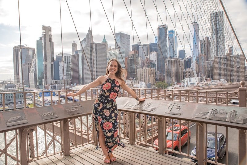 The Brooklyn Bridge is one of the best places to take pictures in NYC