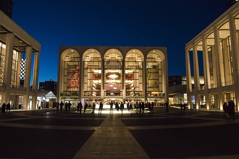 Lincoln Center is one of the cute places in NYC to take photos