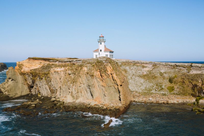 Cape Arago Lighthouse on the Oregon Coast is the stie of many creepy travel stories
