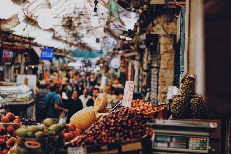 Exploring Jerusalem's Machane Yehuda Market when traveling Israel solo 