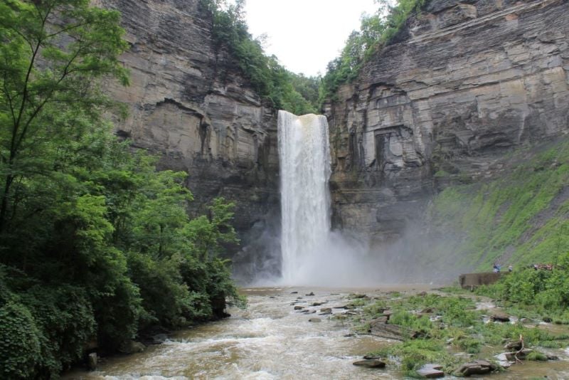 Taughannock Falls Gorge Trail is one the easy hiking trails in Upstate NY