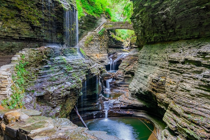 Watkins Glen State Park Gorge Trail is one of the best places to hike in Upstate NY