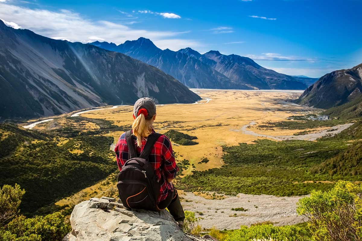 Aoraki/Mount Cook National Park offers some of the best multi day hikes in New Zealand
