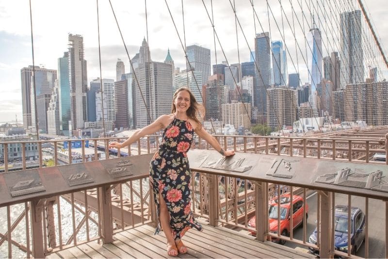 Brooklyn Bridge is a popular New York State travel guide attraction