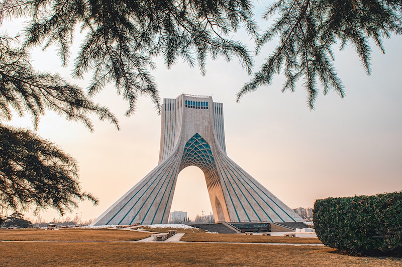 Visiting the Azadi Tower a popular thing to do when visiting Iran as a woman alone