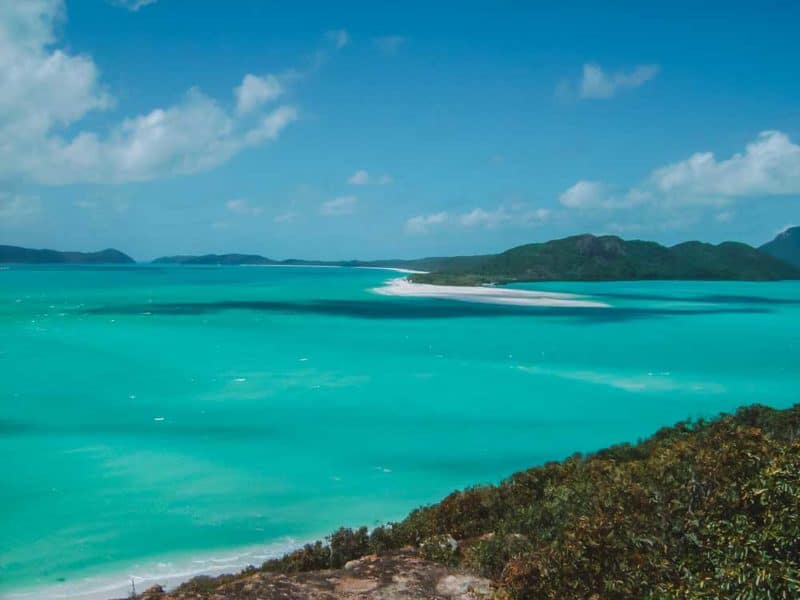Hill Inlet Lookout, Whitsunday Island near Airlie Beach, Queensland - Brisbane to Cairns trip