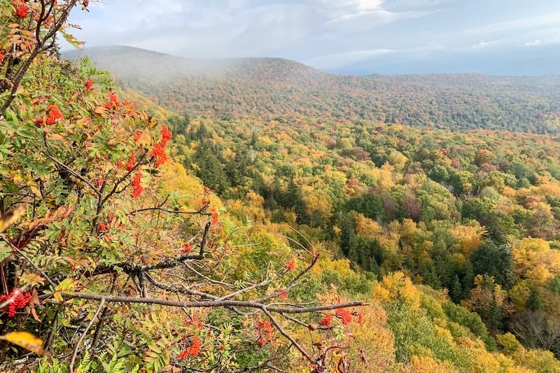 New York State hiking guide to Giant Ledge