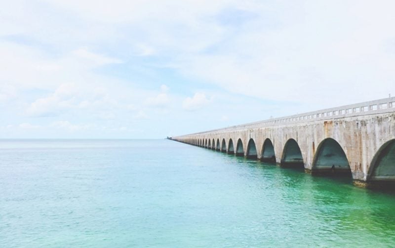 Overseas Highway in Florida is one of the top solo road trip ideas in the USA