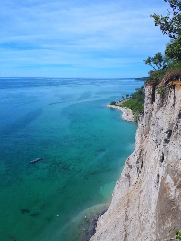 View from the Scarborough Bluffs Lookout, one of the best places to hike near Toronto, Ontario, Canada