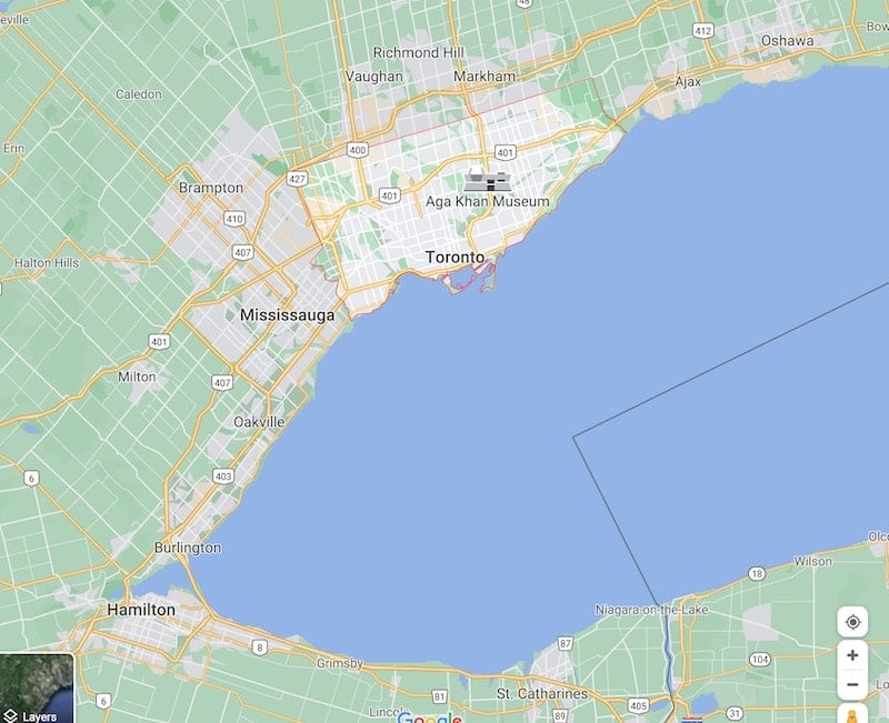 Toronto map for hiking