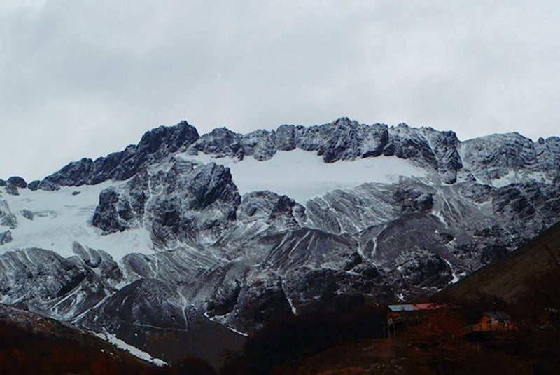 Trekking Martial Glacier In Ushuaia in Argentina's Patagonia region