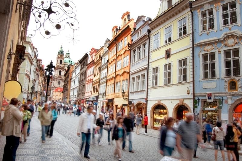 Take a walking tour to meet people while traveling solo in Prague, Czech Republic