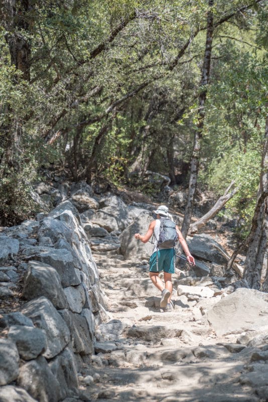 The Columbia Rock Trail in Yosemite National Park is super steep