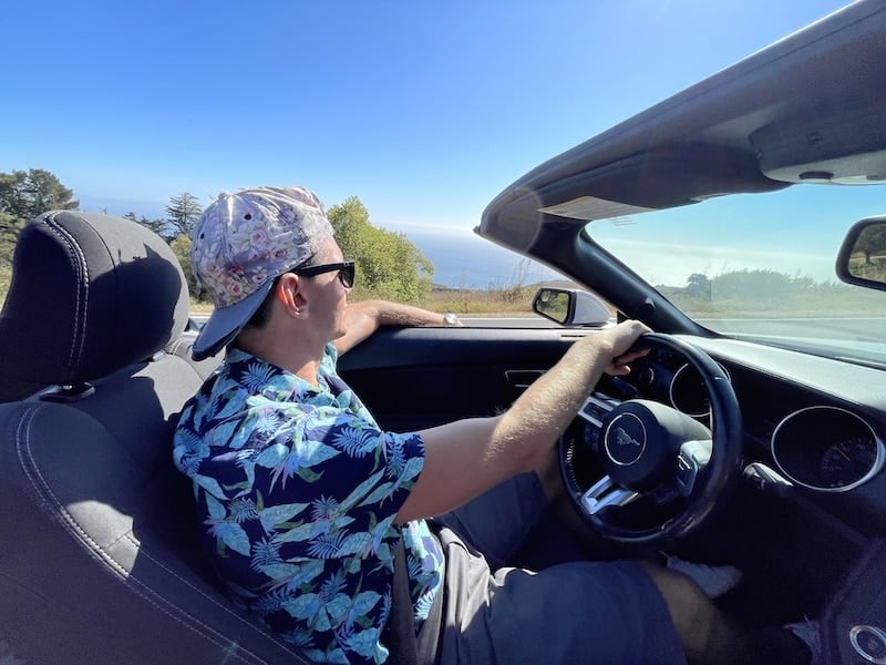 Driving Big Sur in a Ford Mustang Convertible made the road trip a lot more fun!