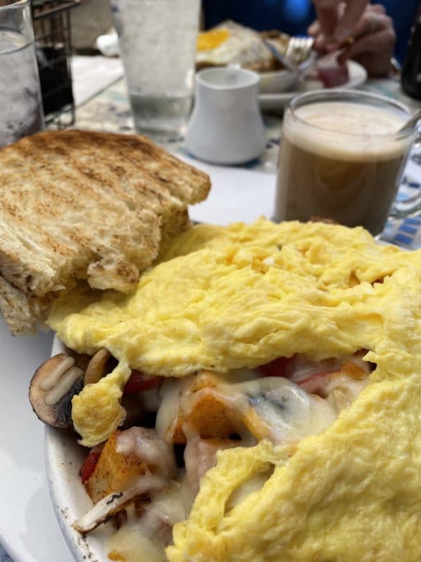 Stop at From Scratch while driving Big Sur for a delicious breakfast