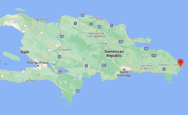 Punta Cana map