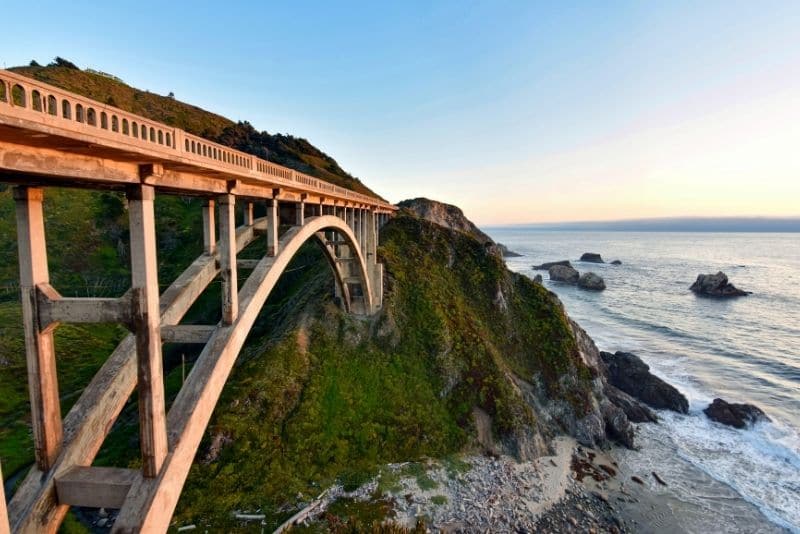 When driving Big Sur you'll definitely want to stop off at Rocky Creek Bridge