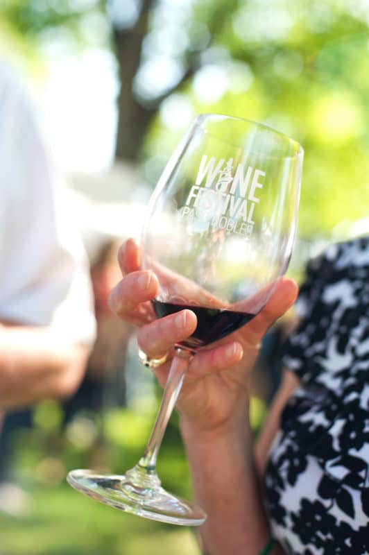 Visiting a wine festival during a weekend in Paso Robles