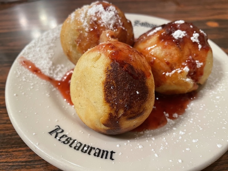 Trying aebleskiver at Solvang Restaurant on a 10 day California road trip itinerary