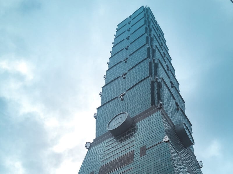 Visiting Taipei 101 during a solo trip to Taiwan