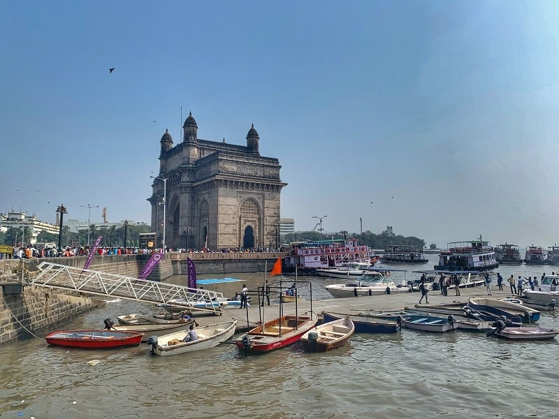 Visiting Mumbai's port during solo travel in India